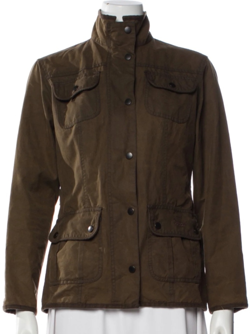 BARBOUR Utility Jacket Waxed Cotton Brown   Size: 6